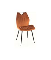 Стул SIGNAL ARCO Velvet Bluvel 4215 корица/черный