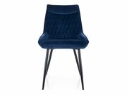 Стул SIGNAL AGAT Velvet Bluvel 86 синий/черны..