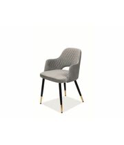 Стул SIGNAL FRANCO Velvet Bluvel 14 серый/черный/золотой
