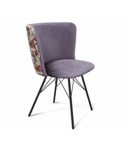 Стул Sheffilton SHT-ST36-4/S37 артикул СТ-454 сумеречная орхидея/черный муар