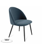 Стул Sheffilton SHT-ST35/S1470-VP тихий океан/черный муар, поворотный