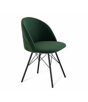 Стул Sheffilton SHT-ST35-2/S37-1 лиственно-зеленый/черный муар