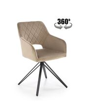 Стул HALMAR K535 бежевый/черный