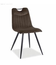 Стул SIGNAL ORFE Sztruks Fjord 47 коричневый/черный мат