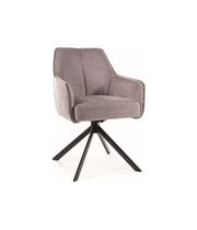 Стул SIGNAL NOTTI Brego 07 серый/черный