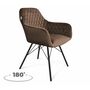 Стул Sheffilton SHT-ST38/S370-VP кофейный ликер/черный муар, поворотный