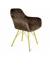 Стул Sheffilton SHT-ST38/S37 кофейный трюфель /золото