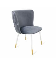 Стул Sheffilton SHT-ST36-3/S129 нейтральный серый/белый муар/золото