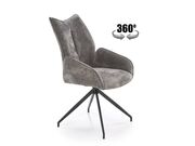 Стул HALMAR K553 серый/черный..