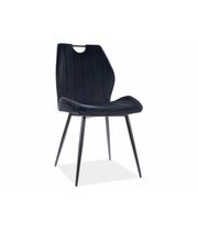 Стул SIGNAL ARCO Velvet Bluvel 19 черный/черный
