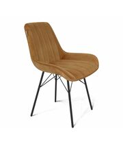 Стул Sheffilton SHT-ST37/S64 арт. СТ-498 горчичный/черный муар