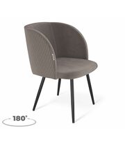 Стул Sheffilton SHT-ST33-4/S1470-VP кофе мокко/черный муар, поворотный