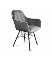 Стул Sheffilton SHT-ST38/S100 артикул СТ-479 угольно-серый/черный муар