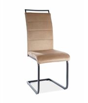 Стул SIGNAL H441 Velvet tap. 191 бежевый/черный мат