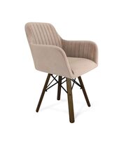 Стул Sheffilton SHT-ST38-1/S70 латте/темный орех/черный