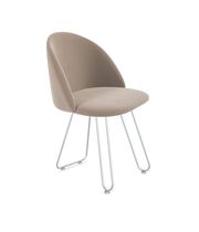 Стул Sheffilton SHT-ST35/S106 латте/хром лак