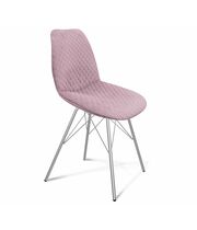 Стул Sheffilton SHT-ST29-C22/S37 артикул СТ-663 розовый зефир/хром лак