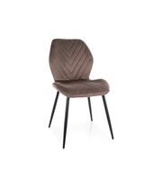 Стул SIGNAL MIKE Velvet Bluvel 38 капучино/черный