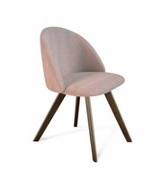 Стул Sheffilton SHT-ST35/S39 артикул СТ-286 розовый десерт/темный орех