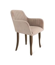 Стул Sheffilton SHT-ST38-1/S122 латте/темный орех/черный муар