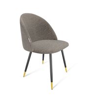 Стул Sheffilton SHT-ST35-3/S95-1 тростниковый сахар/черный муар/золото