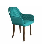 Стул Sheffilton SHT-ST38/S122 альпийский бирюзовый/темный орех/черный