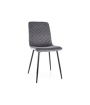 Стул SIGNAL DAREN Velvet Bluvel 14 серый/черный