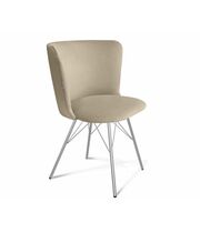 Стул Sheffilton SHT-ST36/S37 ванильный крем/хром лак