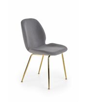 Стул HALMAR K381 серый/золотой