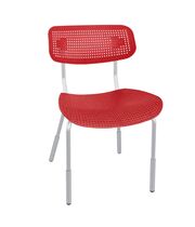 Стул Sheffilton SHT-S85PB-1 красный/красный/хром лак