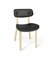 Стул Sheffilton SHT-S85 артикул СТ-85 черный/бежевый