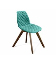 Стул Sheffilton SHT-ST29-C12/S39 артикул СТ-287 голубая лагуна/темный орех