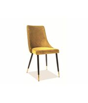Стул SIGNAL PIANO Velvet Bluvel 68 карри/черный/золотой