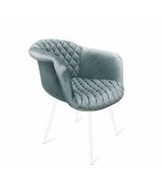 Стул Sheffilton SHT-ST31-С2/S95-1 аквамарин/белый муар