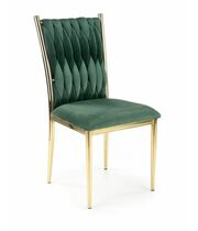 Стул HALMAR K436 темно-зеленый/золотой