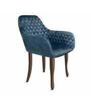 Стул Sheffilton SHT-ST38/S122 синий пепел/темный орех/черный