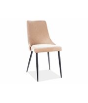 Стул SIGNAL PIANO B Velvet Bluvel 28 бежевый/черный