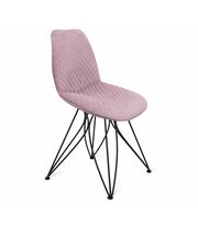 Стул Sheffilton SHT-ST29-C22/S113 розовый зефир/черный муар