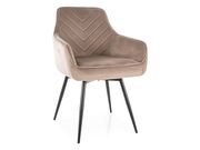 Стул SIGNAL SERVIO Velvet Bluvel 40 темно-беж..