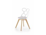 Стул HALMAR K308 белый/светло-серый..