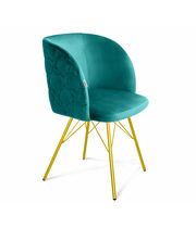 Стул Sheffilton SHT-ST33-1/S37 альпийский бирюзовый/золото