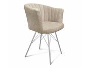 Стул Sheffilton SHT-ST42-1/S37 милк/хром лак..