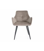 Стул SIGNAL GRAPE Velvet Bluvel 40 темно-бежевый/черный