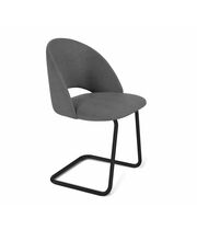 Стул Sheffilton SHT-ST34/S45-1 платиново-серый/черный муар