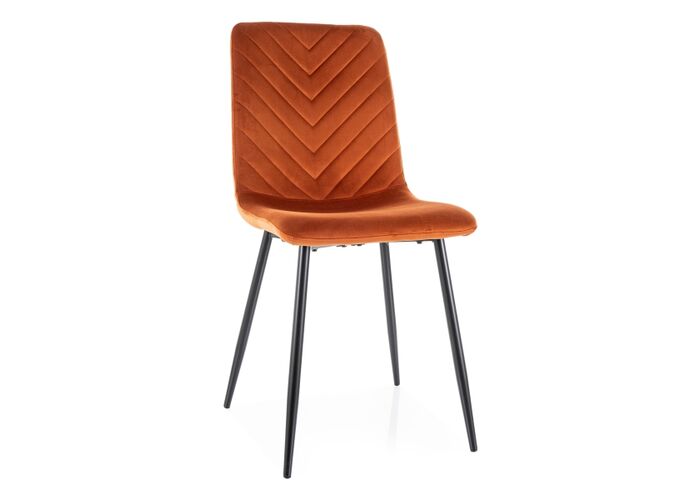 Стул SIGNAL DAREN Velvet Bluvel 4215 корица/черный