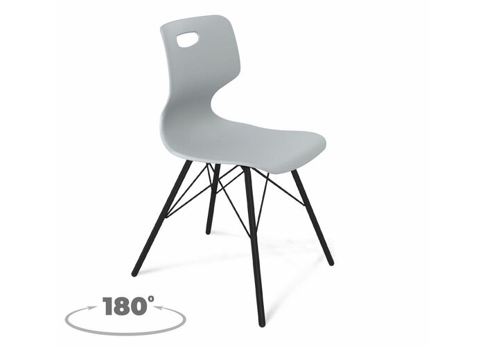 Стул Sheffilton SHT-ST58/S370VP a5-7 серый/черный муар, поворотный