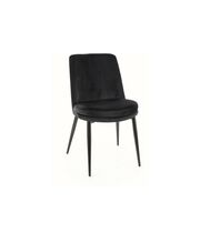 Стул SIGNAL KAYLA Velvet Bluvel 19 черный/черный