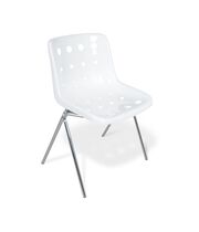 Стул Sheffilton SHT-S179 белый/хром