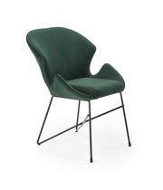 Стул HALMAR K458 темно-зеленый/черный