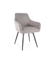 Стул SIGNAL SERVIO Brego 07 серый/черный, поворотный